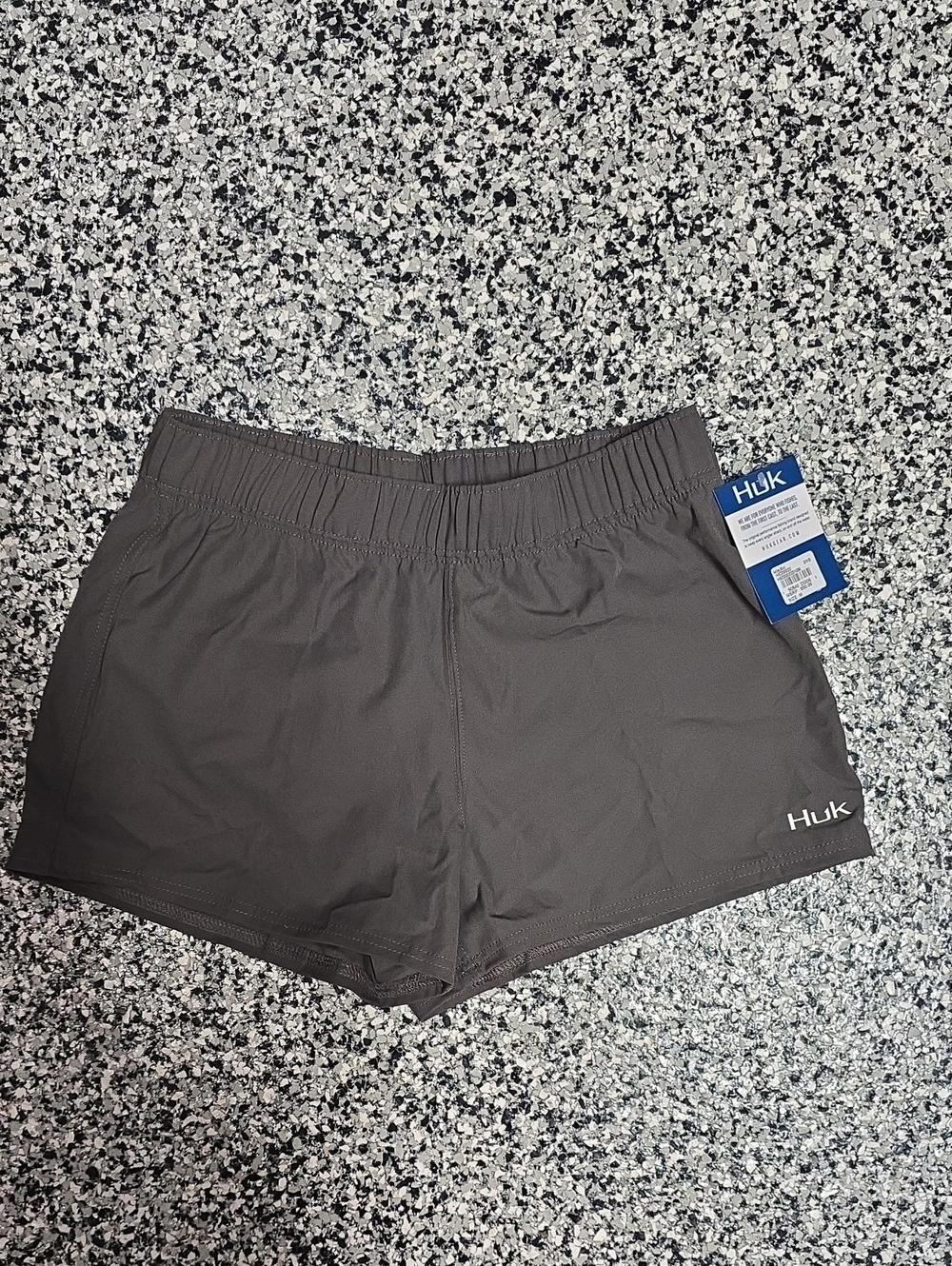 Huk Women's Dark Gray Athletic Shorts